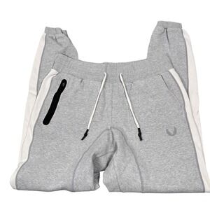 ASRV Aesthetic Revolution Joggers Mens Medium Gray Athletic Sweatpants Mesh Side